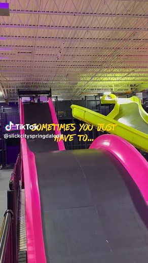 From giant slides to air courts and an arcade, there is adventure around every corner at Slick City Springdale. Fun for all ages under one roof! Purchase your tickets and fill out your waiver online in advance: Link in bio. #SlickCity #Springdale #Ohio #OhioWithKids
