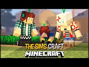 The Sims Craft Ep.43 - Teaching My Daughter to Plant!! - Minecraft