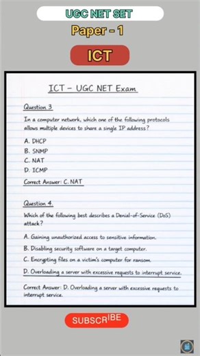 ICT • Pyqs practice Questions • UGC NET SET Exam • #ugcnetpaper1 #set2026 #ugcnetexam #english