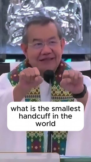 766K views · 39K reactions | The Smallest Handcuff in the World #fyp #viral #trend #explore #foryou #trending #spiritualhealing #spiritualgrowth #followersreelsfypシ゚viralシfypシ゚viralシalシ #foryoupageシ #FrJerryOrbos #fbreelsfypシ゚ #inspirational #wordsofwisdom | Fr Jerry Orbos SVD | Facebook