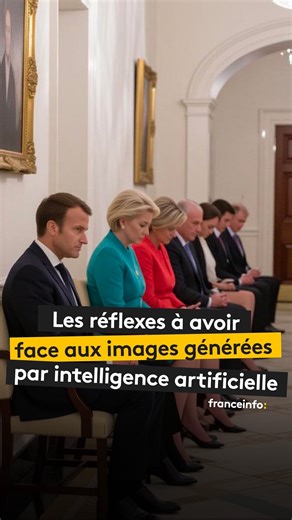 172K views · 1.4K reactions | ❓ Cette photo, censée être prise lors de la réunion bilatérale entre les alliés de l’Ukraine à Washington, est en fait une fausse. Face à l’afflux de ces images générées par IA, comment s’en prémunir au quotidien ? | Franceinfo | Facebook