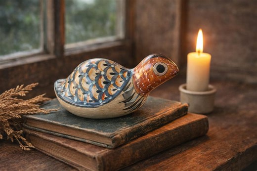 Vintage Mexican Pottery Duck Figurine Hand Painted Folk Art Ceramic Bird Rustic Cabin Coastal Cottage Decor Mexico - Etsy