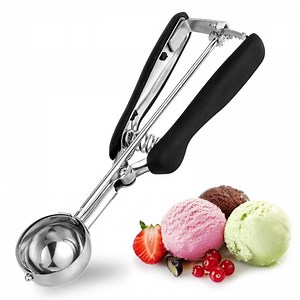 TJ POP 2 Tbsp.Stainless Steel Ice Cream Scoop, Quick-Release Cookie Scoop