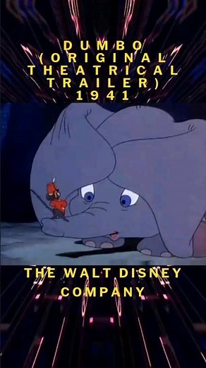 DUMBO (Original Theatrical Trailer 1941) #cartoon #movie #animation