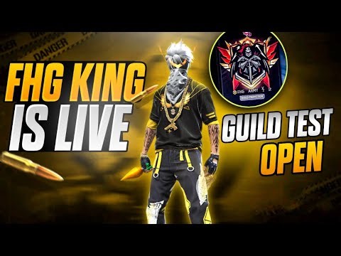GUILD TEST OPENED || FIRE LIVE |TEAM CODE GIVEAWAY | FHG KING IS LIVE