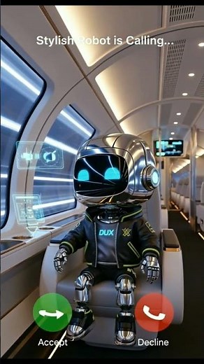 Stylish robot is calling #robot #millionviewsrington #shorts #ringtone #videocall