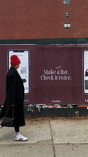 Locker | Shopping App + Chrome Extension on Instagram: "Make a *wish*list, check it twice. 🎅😉✨ Find us in NYC!!! #nyc #virtualwishlist #christmaswishlist #wildpostings #wantlocker"