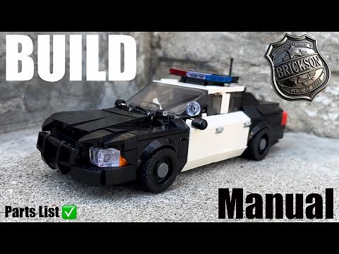 Full Police Car Build Instructions w/ Parts List | Speed Champions Scale MOC [Tutorial]