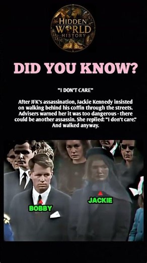 “I Don’t Care” — Jackie Kennedy’s Bold Walk After JFK’s Assassination😬