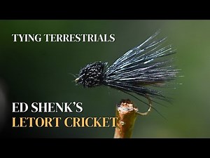 Fly Tying Ed Shenk's Letort Cricket, Fantastic Terrestrial Pattern!