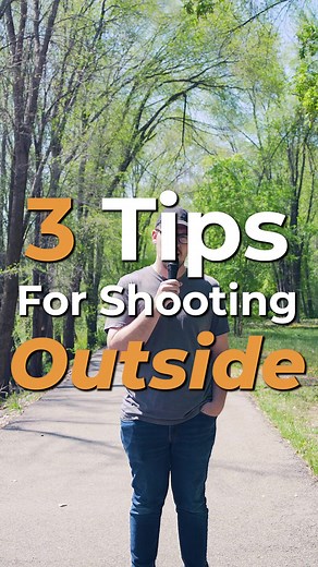 Filmming outside can be a little easier if you follow these 3 tips! #videography #diy #filmmaker #sorofilms