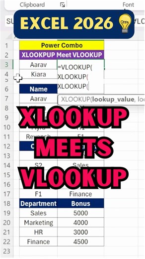 Excel Tips and Tricks | Excel Shortcuts #exceltricks #excelshortcuts #xlookup #vlookup