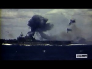 USS Enterprise (CV-6) hit twice by kamikaze - 11 April 1945