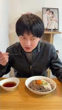 Classic Japanese soba noodles with grated yam, natto, and raw egg yolk—would you dare to try this...