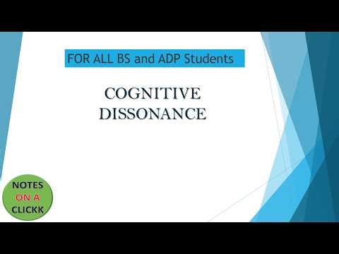 Cognitive Dissonance with Examples (BS and ADP Students).