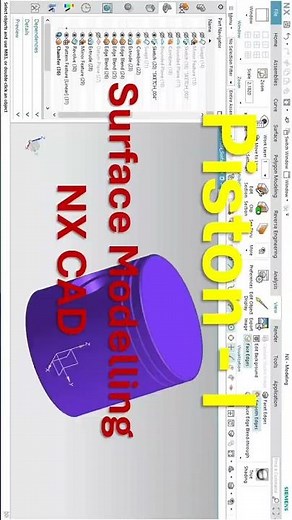 NX Surface modelling basics