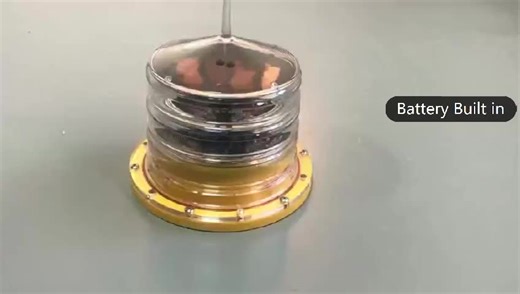 FAA L-810 Strobe Beacon Flashing Solar Warning Light Tower Aviation Obstruction Light Signal Light