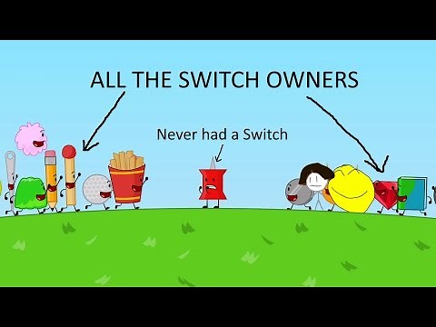 BFDIA 1 switching teams scene but every switch is the Nintendo Switch snap sound