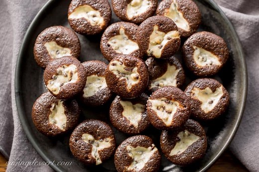 Mini Black Bottoms Cupcakes