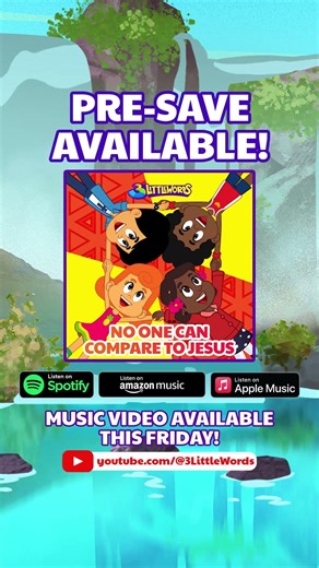 No one can compare to Jesus! 💙 New release this Friday on ‪@3LittleWords‬ Get ready to #worship! 🎉