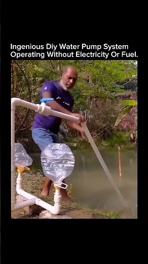 This Water Pump Works Without Electricity or Fuel 😳💧