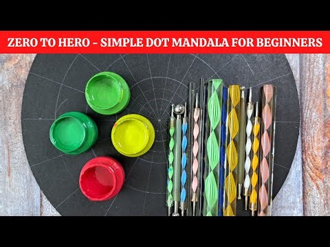 Zero to Hero - (10) - Dot mandala - Simple Design - For very beginners - 2023 - ATM Creations