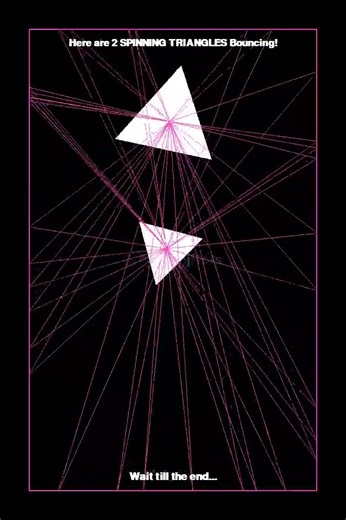 This Spinning Triangle Animation Will Blow Your Mind! #satisfying #viral #simulation