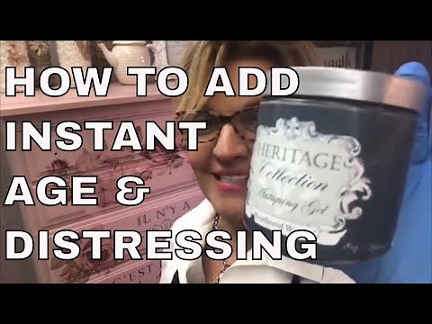 How to Distress Painted Furniture Pieces with NO WAXING using ALL-IN-ONE Paint!