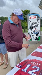 Boomer! Chris Berman on the grounds at Terry Hills Golf Course in Batavia for the Jim Kelly Celebrity Golf Classic #Bills #BillsMafia | Batavia Daily News