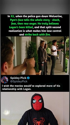 In X2: X-Men United (2003), One Second That Defined Pyro