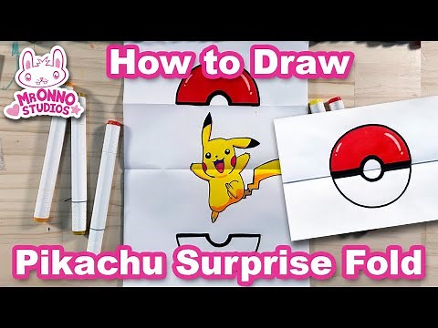 How to Draw a Pikachu Surprise Fold | Pokemon