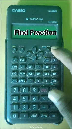 how to find Fraction in scientific calculator #calculatortricks #casio #scientificcalculator