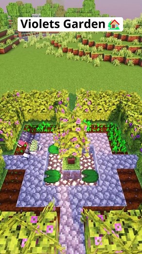 Minecraft Violet's Garden Build Tutorial