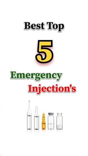 Best 5 emergency injection 💉 also must know 🆕 #adrenaline #injection #medicine #pharmacy #drug