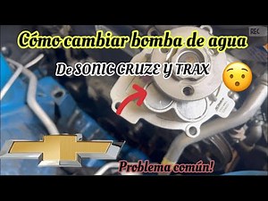 How to change the water pump on a Chevrolet Sonic, Cruze, and Trax - a common problem!