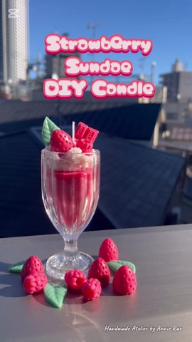 Create a Strawberry Sundae Candle with DIY Techniques