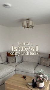Working from home has its perks…like starting a DIY feature wall on your lunch break. This blank new build living room has needed some character for months, so I’m finally tackling it with wall panelling. If you love home projects, living room makeovers and realistic DIY, follow along for the transformation 👀 #newbuildhome #livingroommakeover #featurewall | Charlotte Nichole Home