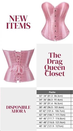 Best-seller: Corset Drag Tina (Rosa)