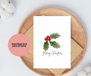 Instant Downloadable Christmas Card (printable) - Etsy