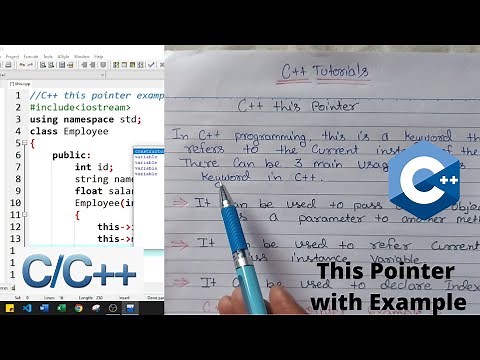 Explain This pointer in C++ with Example - C++ OOPS in Hindi - Kailash Joshi Tutorials - 71