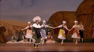 27K views · 883 reactions | "La fille mal gardée" - The Clog Dance from Act I (The Royal Ballet) Will Tuckett as Widow Simone and Marianela Nuñez as Lise with Cindy Jourdain, Sarah Lamb, Laura Morera and Deirdre Chapman and artists of The Royal Ballet in the Clog Dance from Act I of Frederick Ashton's La fille mal gardée. | Ballet Blanc | Facebook