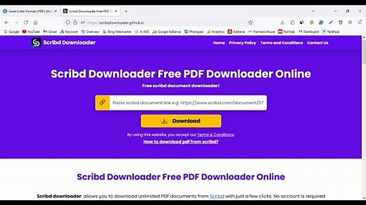 How To Download PDF Document From Scribd.com For Free - Scribd Downloader Online