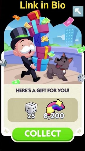 Free Dices and stickers Monopoly GO