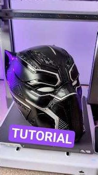 3D Printing Tutorial For A Screen Accurate Black Panther Helmet For Cosplay Or Display