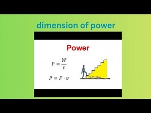 Step by step on how to solve the dimension of power in physics #physics #mathematics