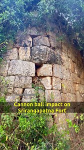 7.4K views · 137 reactions | Cannonball's impact on Srirangapatna fort during the Fourth Anglo-Mysore War between the British East India Company and Mysuru King Tipu Sultan. We can see the impact of the cannon ball fired at the Srirangapatna fort near the Delhi Gate area If we visit during summer then we will be able to see more cannon-fired spots Madan Rao (Mysuru Tourist Guide) Mobile number: 9964895181 | Sudeesh Kottikkal ಸುದೀಶ್ ಕೊಟ್ಟಿಕ್ಕಲ್ | Facebook
