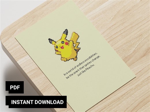 Carte d'anniversaire Pikachu | Thème Pokemon, salutation amusante (téléchargement numérique) - Etsy France