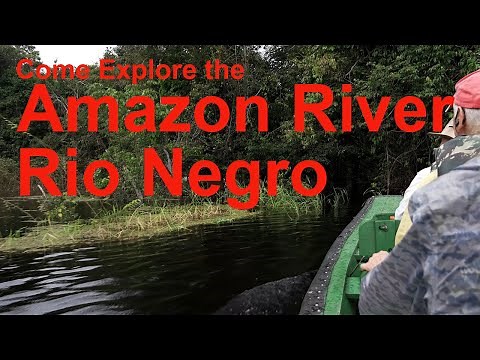 Explore the Amazon Rio Negro. The largest and blackest river in the world