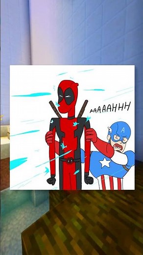 deadpool becomes captain america's shield 😍