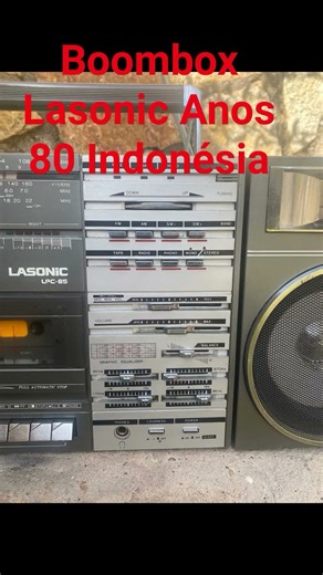 boombox Lasonic anos 80 made in indonesia